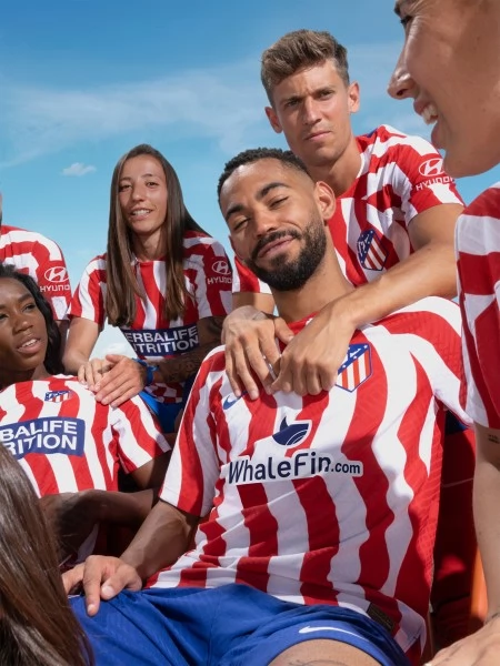 Atlético Madrid Voetbaltenue 2022-2023 Thuisshirt Kids